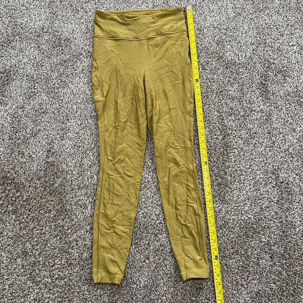 Lululemon Flurry Up Super High Rise Tights Grape Leaf Yellow Women's Size 8 Run